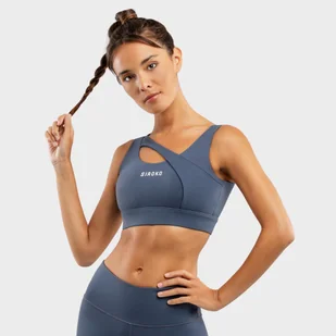 Stanik wysokie wsparcie Fitness SIROKO Cross Blue Denim Blue Kobieta - Bielizna sportowa damska - miniaturka - grafika 1