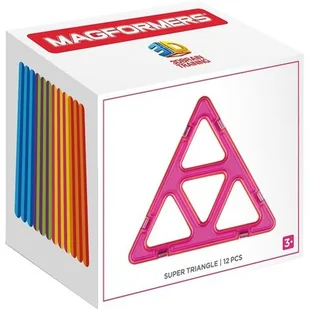 Magformers 3D Super trójkąty 12 elementów - Klocki - miniaturka - grafika 1