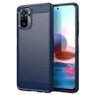 Etui i futerały do telefonów - Hurtel Carbon Case elastyczne etui pokrowiec Xiaomi Redmi Note 10 / Redmi Note 10S niebieski - miniaturka - grafika 1