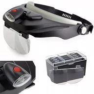Mikroskopy i lupy - Lupa Nagłowna Okulary Precyzyjne Mocny Led 3,5X - miniaturka - grafika 1