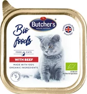 Mokra karma dla kotów - Butchers BIO foods wołowina tacka 85 g - miniaturka - grafika 1
