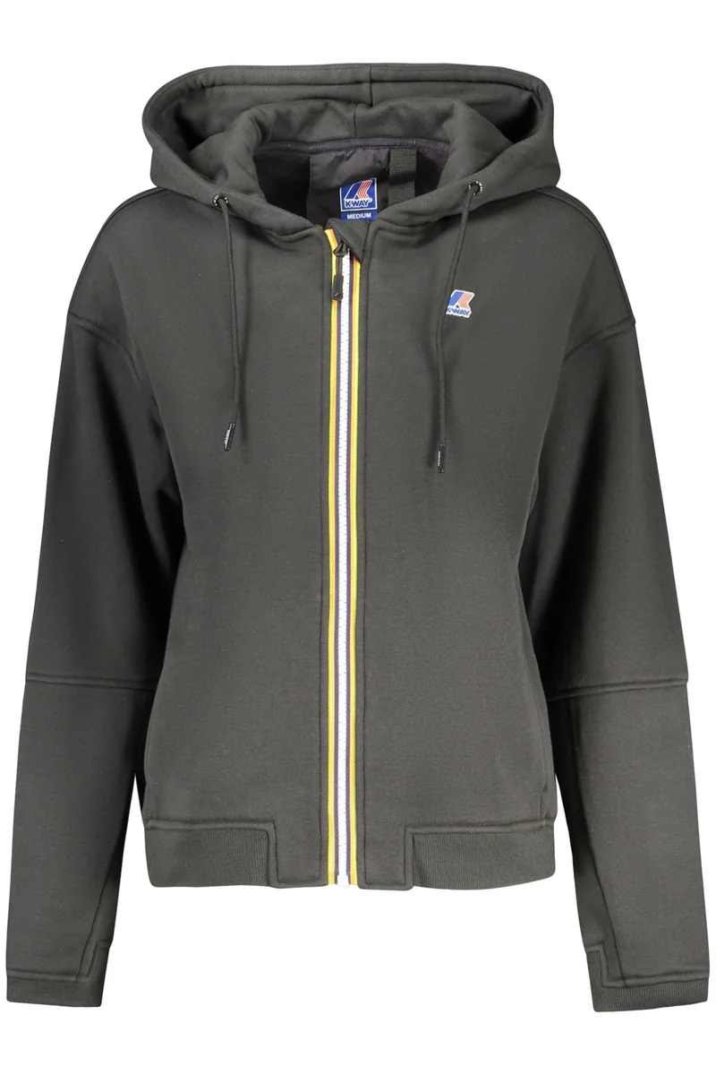 Czarna bluza damska K-WAY K8148KWLARABRUSHEDPC - M, on_order