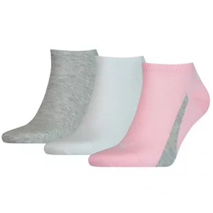 Skarpety Puma Unisex Lifestyle Sneakers 907951 (kolor Biały. Różowy. Szary/Srebrny, rozmiar 39-42) - Skarpetki damskie - miniaturka - grafika 1