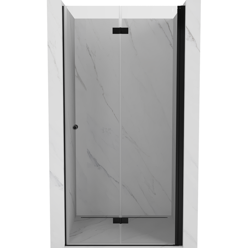 Mexen Mist-F drzwi prysznicowe składane prawe 60 cm, transparent, czarne - 8A6-060-000-70-00-P