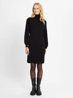 Sukienki - Vila Sukienka damska - VIOstria Kobiety drobna dzianina czarny jednolity, S - miniaturka - grafika 1