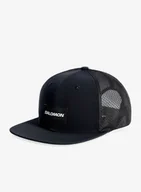 Czapki męskie - Czapka z daszkiem Salomon Trucker Flat Cap - deep black/deep - miniaturka - grafika 1