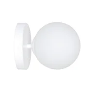 Lampy ścienne - Kinkiet ścienny Halldor biały 1xE14x10W wym: 15 x 15 cm szkło IP20 Emibig - miniaturka - grafika 1