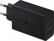 Ładowarki do telefonów - ŁADOWARKA SIECIOWA PD 2xUSB-C 65W 1xUSB CZARNY BULK - miniaturka - grafika 1