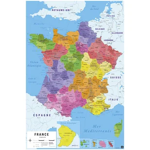 PLAKAT CARTE DE FRANCJA 2018 - Figurki dla dzieci - miniaturka - grafika 1