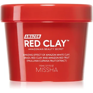 Missha Amazon Red Clay Pore Mask Maska oczyszczająca 110 ml - Maseczki do twarzy - miniaturka - grafika 1