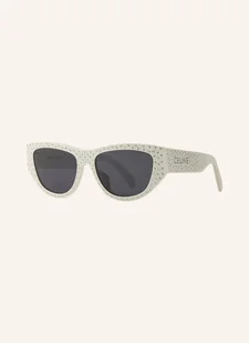 Celine Okulary Przeciwsłoneczne cl000458 Z Ozdobnymi Kamykami weiss - Okulary przeciwsłoneczne - miniaturka - grafika 1