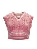 Kamizelki damskie - Kamizelka damska Tommy Hilfiger DW0DW12545-THE - miniaturka - grafika 1