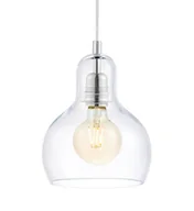Lampy sufitowe - Kaspa Szklany zwis LONGIS 10127109 kulista lampa wisząca przezroczysta - miniaturka - grafika 1
