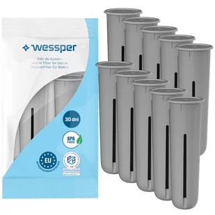 10X Wessper Zamienny Wkład Filtrujący Do Butelek Dafi (Zamiennik) Szary - Wkłady filtrujące - miniaturka - grafika 1