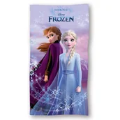 Okrycia kąpielowe dla dzieci - Ręcznik bawełniany 70x140 Frozen Anna i Elsa - miniaturka - grafika 1