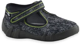 Dziecięce kapcie do przedszkola dla chłopca Renbut 13-102LP-0072 Szare - Buty dla chłopców - miniaturka - grafika 1