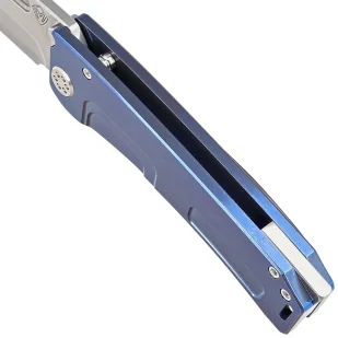 Nóż składany Medford Marauder-H Tanto Blue Titanium, Tumbled S45VN by Greg Medford - Noże - miniaturka - grafika 4