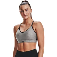 Biustonosze - Damski Stanik sportowy UNDER ARMOUR UA INFINITY LOW HTR COVER 1362949-019 – Szary - miniaturka - grafika 1