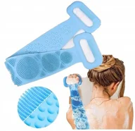 Masażery - Silikonowy Masażer Myjka Pas Szczotka Do Mycia Pleców Masażu Masowania - miniaturka - grafika 1