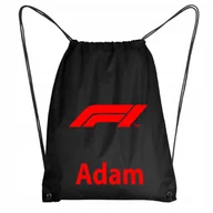 Plecaki worki - Worek Szkolny Na Buty Plecak Formuła 1 F1 + IMIĘ - miniaturka - grafika 1