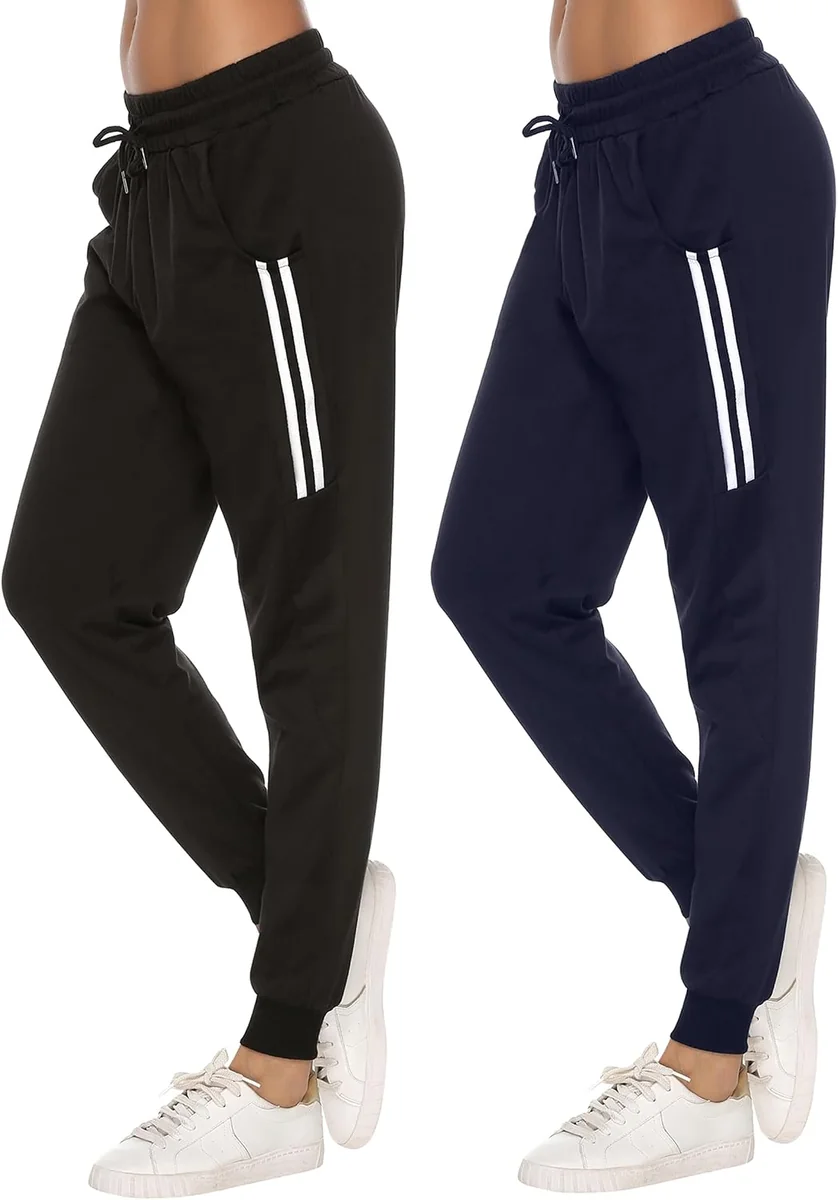 SPODNIE XL DŁUGIE BAWEŁNA DAMSKIE DRESOWE JOGGING JOGA TRENING CZARNE