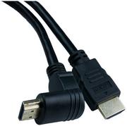 Kable - Kabel DPM HDMI to HDMI wtyk kątowy 1.5 m czarny (BMHDMI15A) (5900672655230) - miniaturka - grafika 1