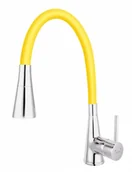 Baterie wannowe i prysznicowe - FERRO ZUMBA II Bateria zlewozmywakowa, elastyczna wylewka 2-funkcyjna, cytrynowa BZA42C - miniaturka - grafika 1