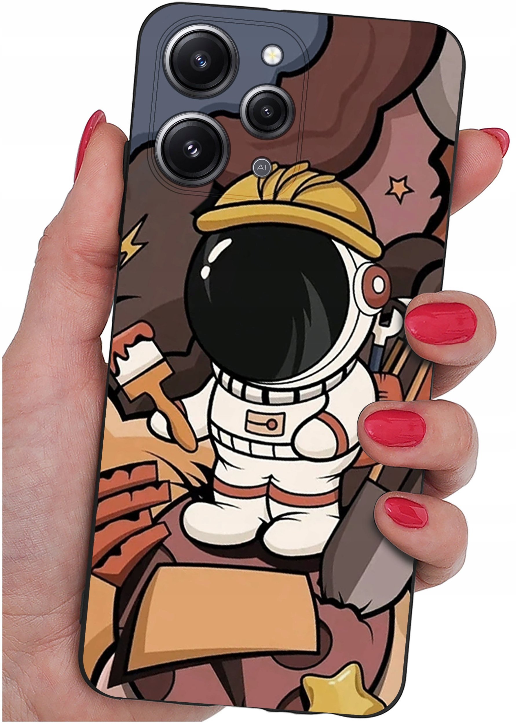 Etui do Xiaomi Redmi 12 4G WZORYSILIKONOWE MATT CASE + SZKŁO 9H