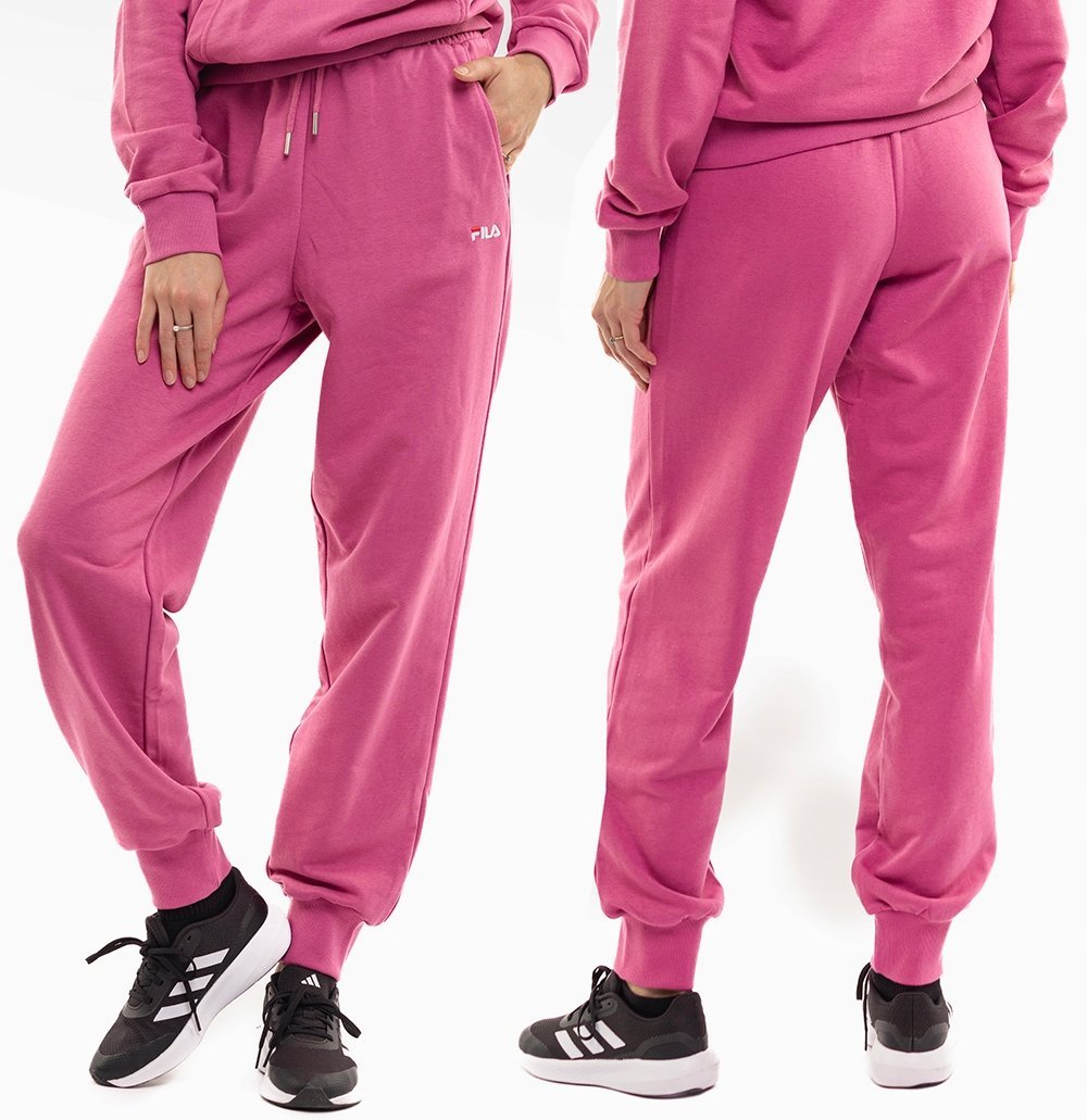 Fila Spodnie damskie sportowe dresowe wygodne bawełniane joggery roz. L