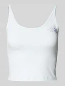 Koszulki sportowe damskie - Top krótki z wyhaftowanym logo - miniaturka - grafika 1