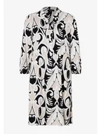 Sukienki - More & More Sukienka w kolorze beżowo-czarno-białym - miniaturka - grafika 1