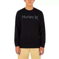 Bluzy męskie - Hurley Męska bluza M One and Only letnia Crew Czarny S - miniaturka - grafika 1