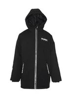 Kurtki i płaszcze dla chłopców - REDSKINS JUNIOR Parka Polar Płaszcz termiczny Ciepła Odzież Kurtka Dziecięca Chłopiec Dziewczynka Model 1003 CZARNY Rozmiar 10 LAT - miniaturka - grafika 1