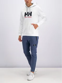 Bluzy sportowe damskie - Helly Hansen Bluza Hh Logo 33977 Biały Regular Fit - grafika 1