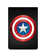 Zabezpieczenia do laptopów - Kieszonka na kartę  Kapitan Ameryka 001 Marvel Czarny - miniaturka - grafika 1
