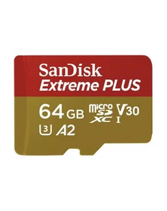 Sandisk Extreme Plus Microsd/Sd-Card - 200/90Mb 64Gb SDSQXBU-064G-GN6MA - Karty pamięci - miniaturka - grafika 1