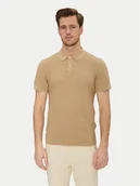 Koszulki męskie - Blend Polo 20718361 Beżowy Regular Fit - miniaturka - grafika 1