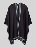 Swetry damskie - Ponczo z przodem bez zapięcia - miniaturka - grafika 1