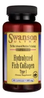 Stawy, mięśnie, kości - SWANSON Hydrolizowany kolagen z ryb typu I 400 mg - 60 kapsułek SWU1034 - miniaturka - grafika 1