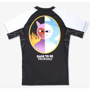 MANTO Rashguard Krótki Rękaw Be Yourself - Kimona, stroje i obuwie - miniaturka - grafika 1