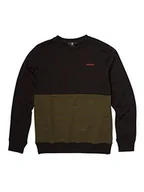 Bluzy dla chłopców - Volcom Bluza chłopięca Forzee Crew zielony kamuflaż m - miniaturka - grafika 1