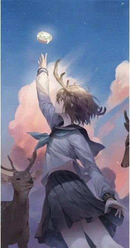 Plakat My Deer Friend Nokotan NOKO_026 A3 (custom)