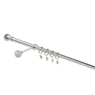 Karnisze - Karnisz metalowy 160 cm pojedynczy chrom mat 19 mm Paola - miniaturka - grafika 1