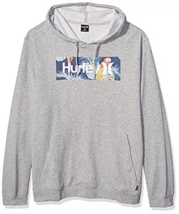 Hurley Hurley Męski sweter M O&o Boxed Sierra Sweter szary Grey Htr S CJ9984 - Swetry męskie - miniaturka - grafika 1