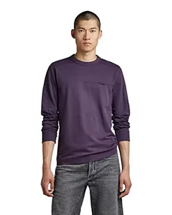 G-STAR RAW Męski t-shirt Aviaton, fioletowy (Carbonne Purple D285-0013), M, Purpurowy (Carbonne Purple D285-0013), M - Koszulki męskie - miniaturka - grafika 1