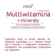 Stawy, mięśnie, kości - ZINIQ Multiwitamina + minerały, 60 tabletek - miniaturka - grafika 1