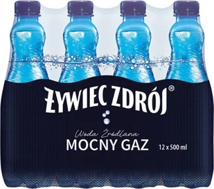 Woda Żywiec Zdrój Żywiec Zdrój Mocny Gaz Woda źródlana 500 ml x 12 sztuk - Woda - miniaturka - grafika 1