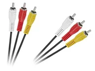 Kable komputerowe i do monitorów - Cabletech Kabel 3xRCA 3xRCA 1,5m Cinch-Cinch KPO2664-1.5 KPO2664-1.5 - miniaturka - grafika 1