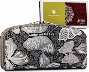 Peterson Skórzany damski portfel Peterson PTN 42123-ONBF NoSize - Portfele - miniaturka - grafika 1