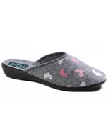 Kapcie damskie - PAPCIE ADANEX - 27934 SZARE W SERDUSZKA - Adanex - miniaturka - grafika 1